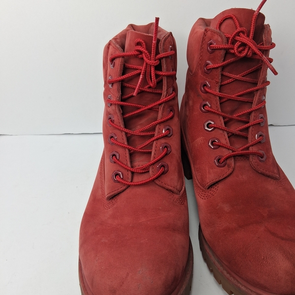 Timberland Red Suede 6” Boots Men’s 8M – Primaloft 400g, Clean & Rare Color main image 7